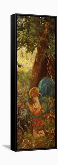 The Rescue. Die Rettung. Ca. 1890-95-Arthur Hughes-Framed Stretched Canvas