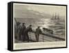 The Rescue of a Crew in Mid-Atlantic by the S S Normannia-Joseph Nash-Framed Stretched Canvas