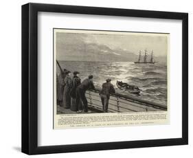 The Rescue of a Crew in Mid-Atlantic by the S S Normannia-Joseph Nash-Framed Giclee Print