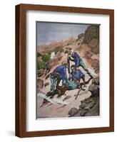 The Rescue of Corporal Scott During the Geronimo Campaign of 1886-Frederic Sackrider Remington-Framed Giclee Print