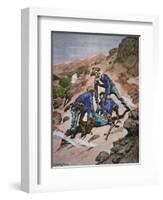 The Rescue of Corporal Scott During the Geronimo Campaign of 1886-Frederic Sackrider Remington-Framed Giclee Print