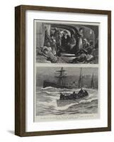 The Rescue of the Passengers and Crew of the Danmark by the Missouri in the Atlantic-Joseph Nash-Framed Giclee Print