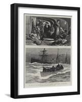 The Rescue of the Passengers and Crew of the Danmark by the Missouri in the Atlantic-Joseph Nash-Framed Giclee Print