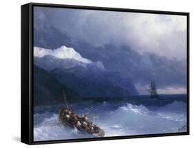 The Rescue-Ivan Konstantinovich Aivazovsky-Framed Stretched Canvas