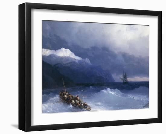 The Rescue-Ivan Konstantinovich Aivazovsky-Framed Giclee Print