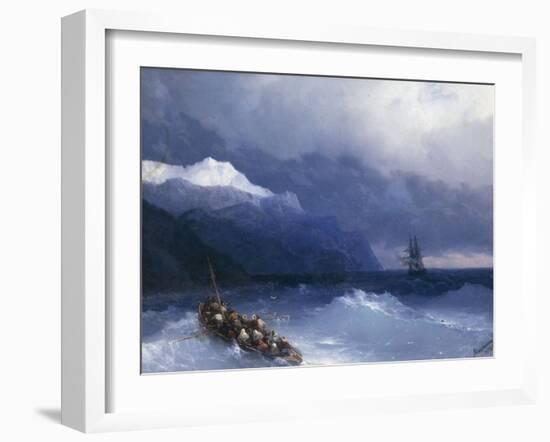 The Rescue-Ivan Konstantinovich Aivazovsky-Framed Giclee Print