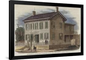 The Residence of Abraham Lincoln-null-Framed Giclee Print