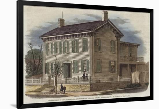 The Residence of Abraham Lincoln-null-Framed Giclee Print