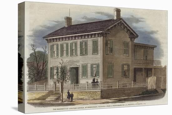 The Residence of Abraham Lincoln-null-Stretched Canvas