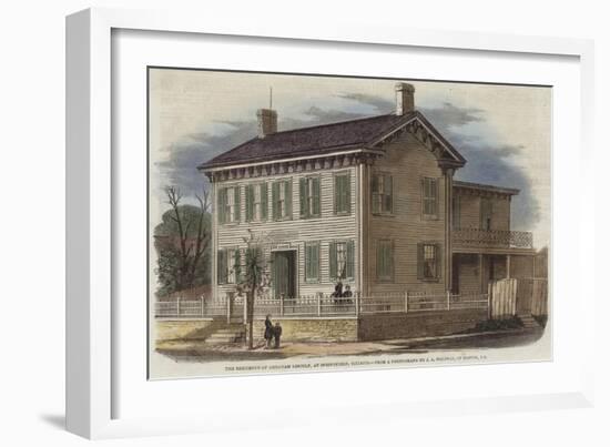 The Residence of Abraham Lincoln-null-Framed Giclee Print