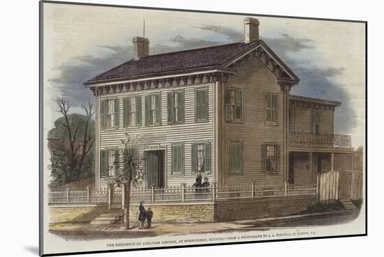 The Residence of Abraham Lincoln-null-Mounted Giclee Print