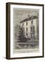 The Residence of Mr Fawcett at Cambridge, 18, Brookside, Where He Died-null-Framed Giclee Print