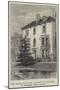 The Residence of Mr Fawcett at Cambridge, 18, Brookside, Where He Died-null-Mounted Giclee Print