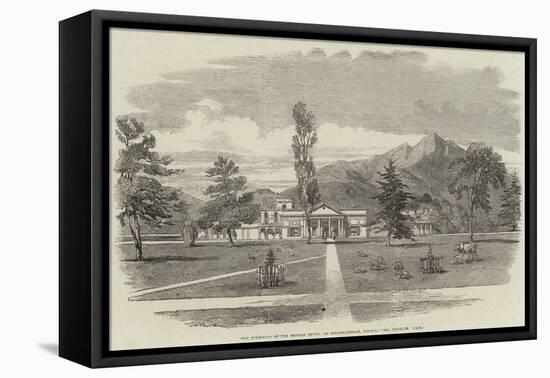 The Residence of the British Envoy, at Khatmandham, Nepaul-null-Framed Stretched Canvas