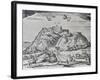 The Residence of the Dalai Lama, Potala Palace in Lhasa, Ca 1660, Engraving from China Illustrated-Athanasius Kircher-Framed Giclee Print