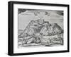 The Residence of the Dalai Lama, Potala Palace in Lhasa, Ca 1660, Engraving from China Illustrated-Athanasius Kircher-Framed Giclee Print