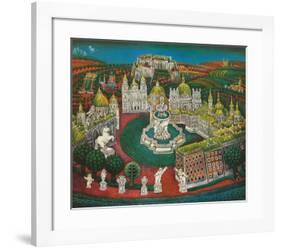 The Residenz-Fountain at Salzburg-Gottfried Kumpf-Framed Art Print