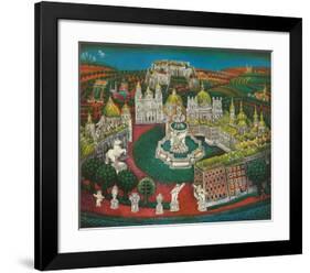 The Residenz-Fountain at Salzburg-Gottfried Kumpf-Framed Art Print