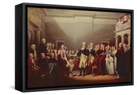 The Resignation of George Washington on 23rd December 1783, C.1822-John Trumbull-Framed Stretched Canvas