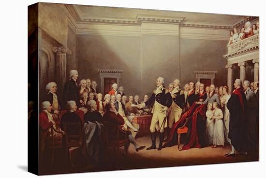 The Resignation of George Washington on 23rd December 1783, C.1822-John Trumbull-Stretched Canvas