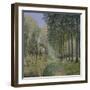 The Rest by the Stream. Edge of the Wood, 1872-Alfred Sisley-Framed Giclee Print