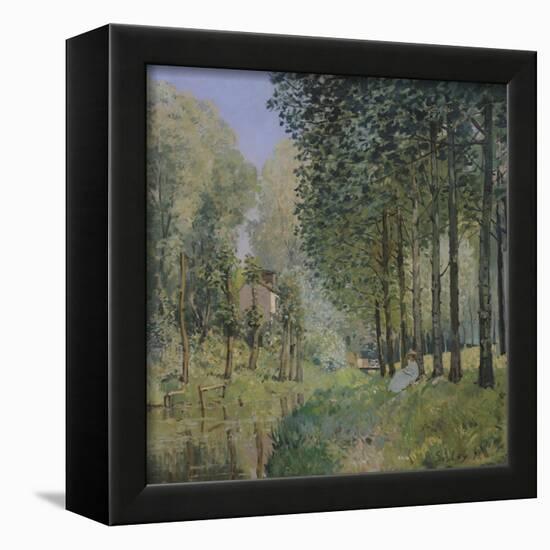 The Rest by the Stream. Edge of the Wood, 1872-Alfred Sisley-Framed Giclee Print