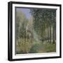 The Rest by the Stream. Edge of the Wood, 1872-Alfred Sisley-Framed Giclee Print