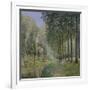 The Rest by the Stream. Edge of the Wood, 1872-Alfred Sisley-Framed Giclee Print