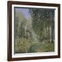 The Rest by the Stream. Edge of the Wood, 1872-Alfred Sisley-Framed Giclee Print