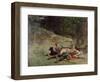The Rest of a Hunter with Dogs, C1842-1896-Evariste Vital Luminais-Framed Giclee Print