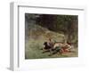 The Rest of a Hunter with Dogs, C1842-1896-Evariste Vital Luminais-Framed Giclee Print