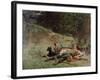 The Rest of a Hunter with Dogs, C1842-1896-Evariste Vital Luminais-Framed Giclee Print