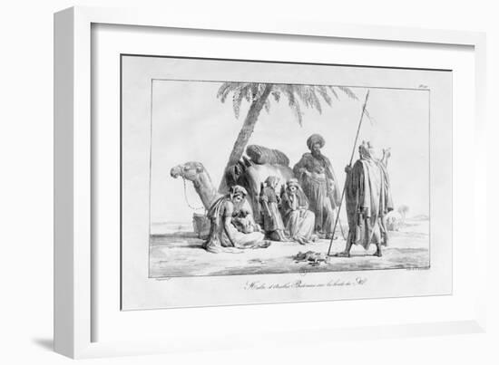 The Rest of the Bedouin Arabs by the Nile, Egypt, 1819-G Engelmann-Framed Giclee Print