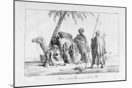 The Rest of the Bedouin Arabs by the Nile, Egypt, 1819-G Engelmann-Mounted Giclee Print