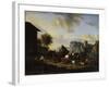 The Rest of the Convoy, 17th Century-Nicolaes Berchem-Framed Giclee Print