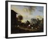 The Rest of the Convoy, 17th Century-Nicolaes Berchem-Framed Giclee Print