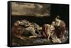 The Rest of the Holy Family on the Flight into Egypt-Orazio Gentileschi-Framed Stretched Canvas