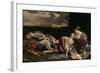 The Rest of the Holy Family on the Flight into Egypt-Orazio Gentileschi-Framed Giclee Print