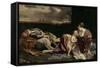 The Rest of the Holy Family on the Flight into Egypt-Orazio Gentileschi-Framed Stretched Canvas