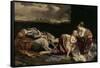 The Rest of the Holy Family on the Flight into Egypt-Orazio Gentileschi-Framed Stretched Canvas