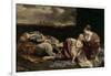 The Rest of the Holy Family on the Flight into Egypt-Orazio Gentileschi-Framed Giclee Print