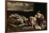 The Rest of the Holy Family on the Flight into Egypt-Orazio Gentileschi-Framed Giclee Print