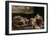 The Rest of the Holy Family on the Flight into Egypt-Orazio Gentileschi-Framed Giclee Print