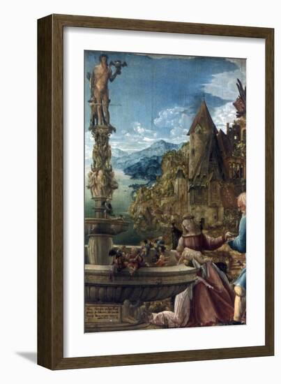 The Rest on the Flight into Egypt, 1510-Albrecht Altdorfer-Framed Giclee Print