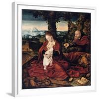 The Rest on the Flight into Egypt, 16th Century-Bernaert Van Orley-Framed Giclee Print