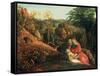 The Rest on the Flight into Egypt, 19th Century-Samuel Palmer-Framed Stretched Canvas