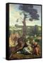 The Rest on the Flight into Egypt, C.1534-40 (Panel)-Pieter Coecke van Aelst-Framed Stretched Canvas