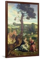 The Rest on the Flight into Egypt, C.1534-40 (Panel)-Pieter Coecke van Aelst-Framed Giclee Print