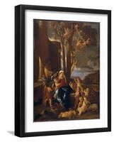 The Rest on the Flight into Egypt, c.1627-Nicolas Poussin-Framed Giclee Print