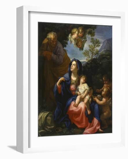 The Rest on the Flight into Egypt, c.1720-30-Giovanni Odazzi-Framed Giclee Print